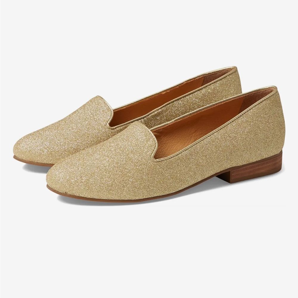 Jack Rogers Shimmering Gold Flats